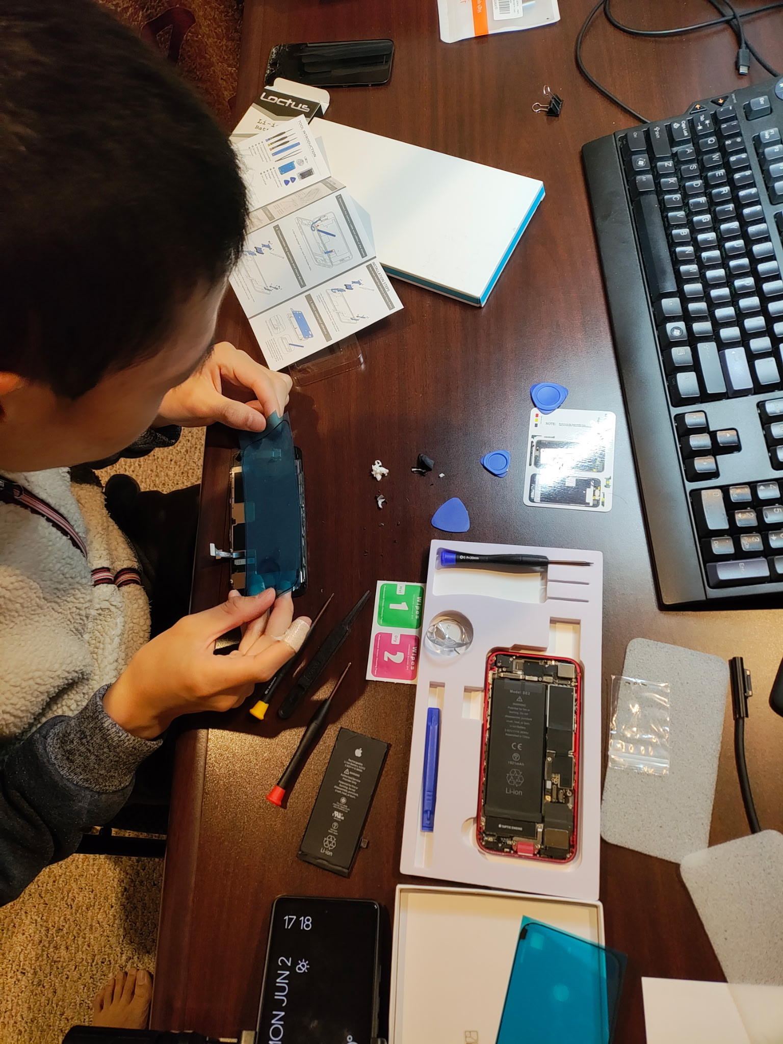 Replacing the seal